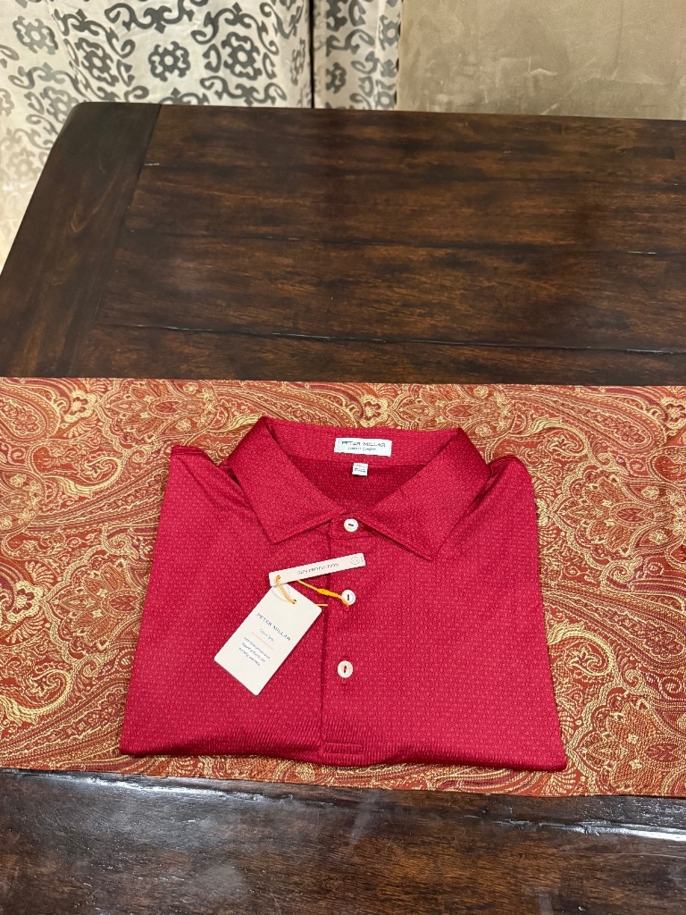 Peter Millar Men's XXL Crimson 1 Tesseract Performance Jersey Polo MSRP $145